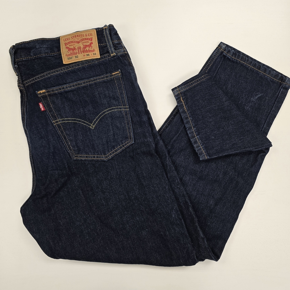 Levi's Men's 550 Dark Indigo Relaxed Fit Jeans